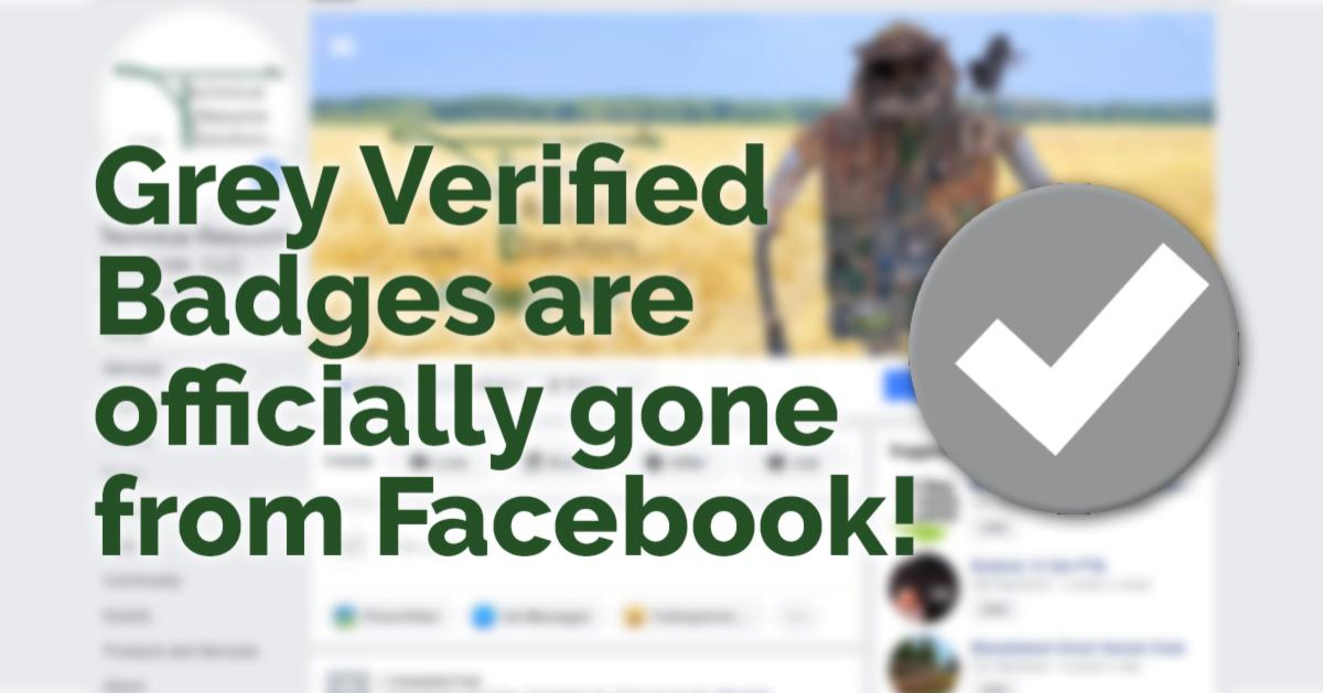 Grey verified badges are officially gone from Facebook!