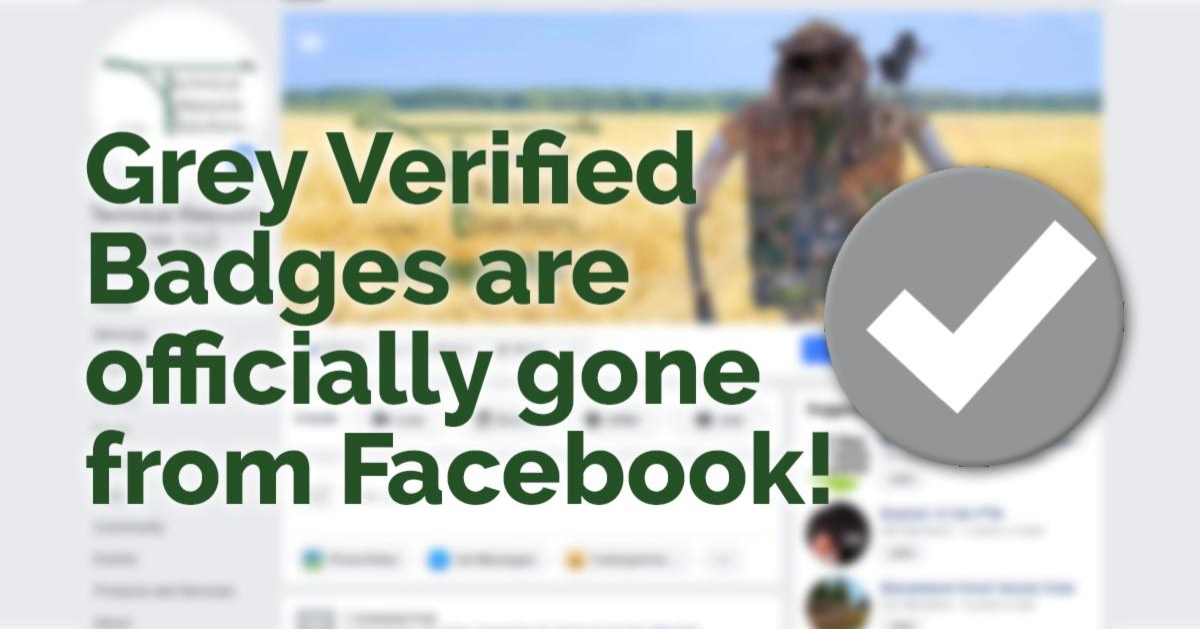 Grey Badges on Facebook are gone!